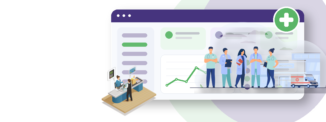 HospiSystem dashboard and connected hospital teams